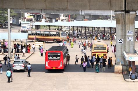 The Chennai Koyambedu bus stand as a deserted look during the Bharath Bandh