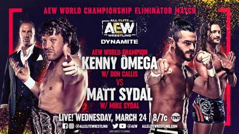 Kenny Omega Vs. Matt Sydal Set For AEW Dynamite (24 March)