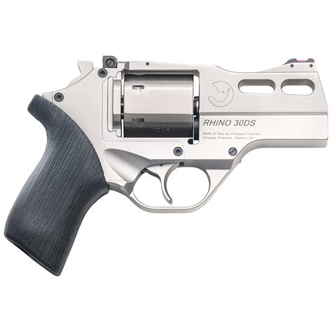 Chiappa Rhino 30DS DA/SA 3" 357 Magnum 38 Special 6 Rounds Adjustable Rear Sight - Silver