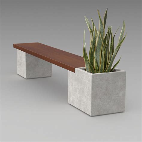 20 Fascinating Modern Garden Planter Bench Designs For Relaxing ...