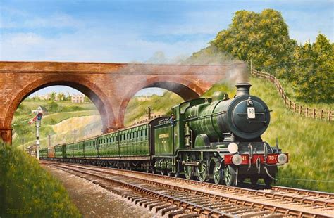 Brighton Line Steam Train - Redhill Surrey - Railway Print