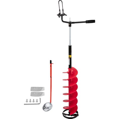 VEVOR Ice Drill Auger, 8'' Diameter Nylon Ice Auger, 41'' Length Ice ...