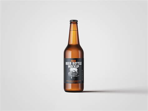 Free beer bottle mockup - Mockups Design