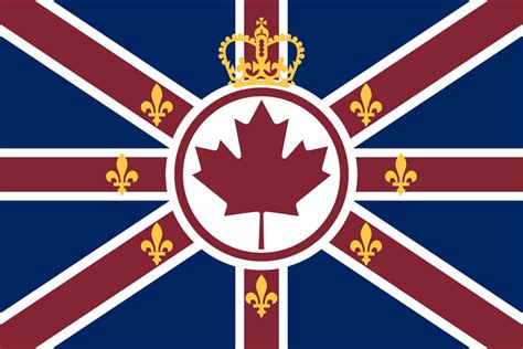 Kingdom of Canada flag, based on the United Kingdom one : vexillology