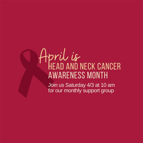April is Head and Neck Cancer Awareness Month