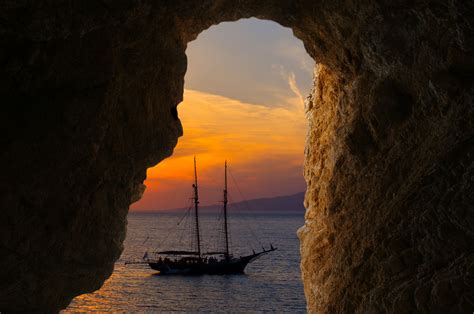 Sunset at famous Mykonos island, Greece - Sunset at famous Mykonos island, Greece | Mykonos ...