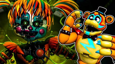 Ultimate FNAF Custom Night with Circus Baby and Glamrock Freddy - YouTube