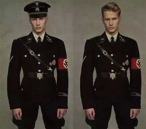 Nazi Ss Officer Black Uniform