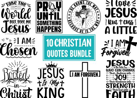 Christian SVG T-shirt Designs Bundle 15634799 Vector Art at Vecteezy