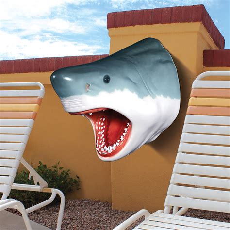 Design Toscano The Great White Shark Wall Mount Trophy Sculpture - Walmart.com