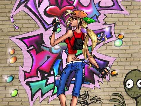 Graffiti Girl Draw with Spray Can || Graffiti Tutorial