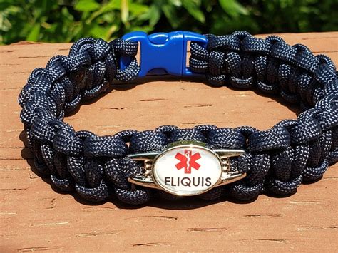 Eliquis Blood Thinner Medical Alert Bracelet Medical ID | Etsy