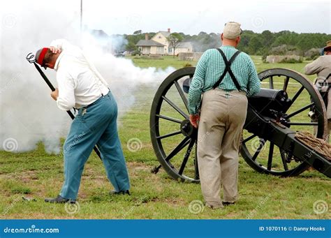 Firing of Cannon stock photo. Image of history, soldiers - 1070116