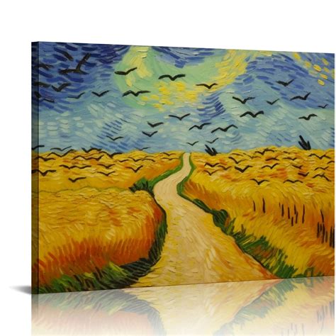 ONETECH Vincent Van Gogh Wall Art - Wheatfield With Crows Poster - Impressionist Art Prints ...