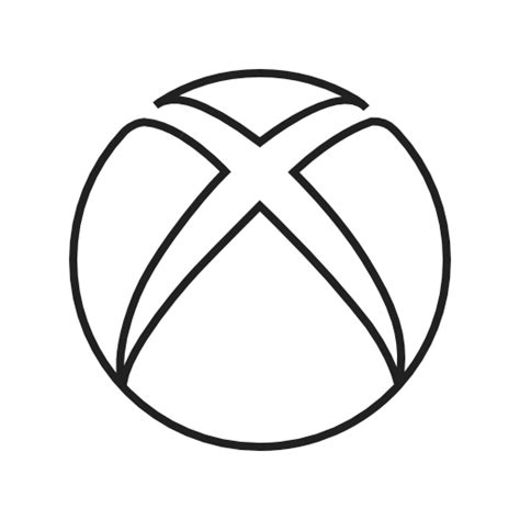 Xbox Logo Black And White Png