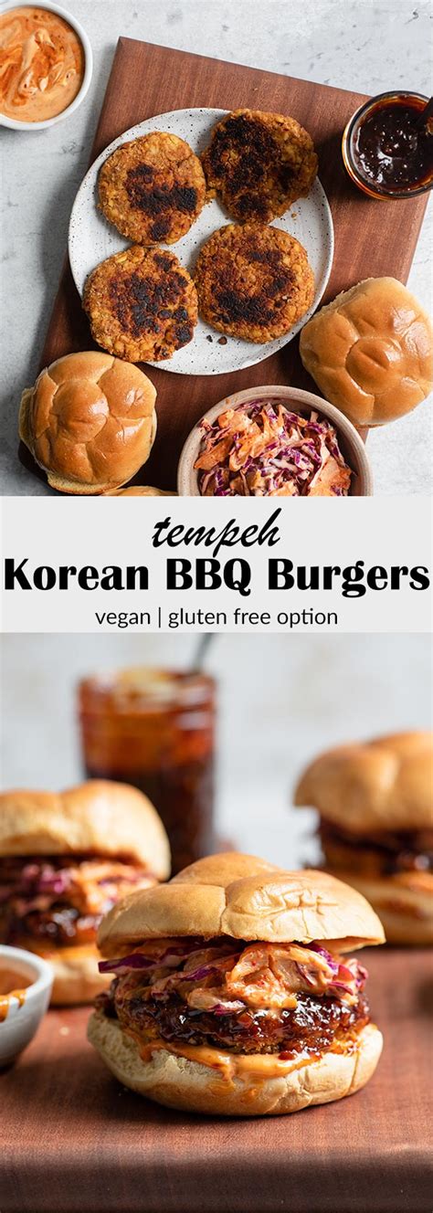 Vegan Korean BBQ Burgers • The Curious Chickpea