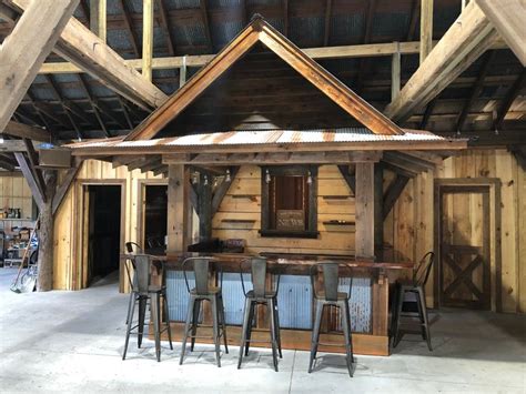 Bar built using materials from 118 year old barn restoration. The Barn ...