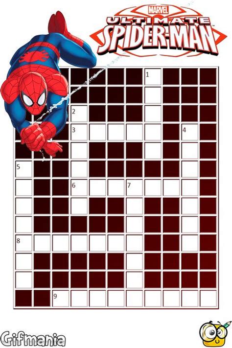 Spiderman Crossword Puzzle activity page | Spiderman, Crossword puzzles ...