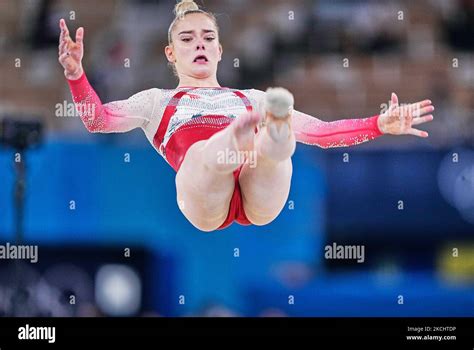 Alice Kinsella of Great Britain during women's Artistic Gymnastics team ...