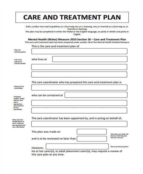 35+ Treatment Plan Templates | Free & Premium Templates