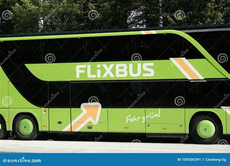 FlixBus Logo On Green Coach. Bus Travel Editorial Image | CartoonDealer.com #175232162