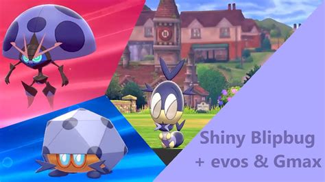 Shiny Blipbug + Evolutions and Gigantamax form - YouTube