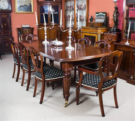 Antique Victorian Dining Table Eight Admiralty Back Chairs at 1stdibs