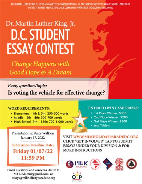 Essay Contest - MLK Holiday Celebration