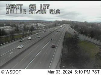 WSDOT - SR 167 at MP 19.6: Willis St - Seattle Washington Cameras