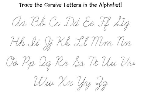 Tracing Cursive Letters Worksheets Free - TracingLettersWorksheets.com