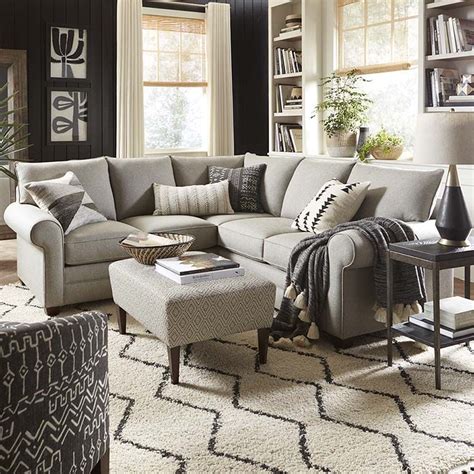 Alexander Roll Arm Small L Sectional | Sectional living room layout ...