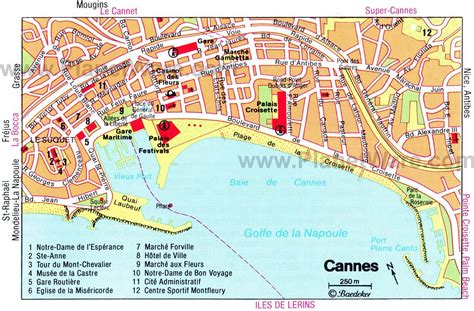 Cannes Map - Tourist Attractions Antibes, Travel Maps, Solo Travel, Nice France Map, Palm Beach ...