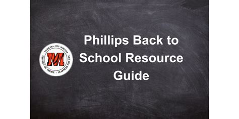 Phillips Back to School Resource Guide | Phillips Elementary School