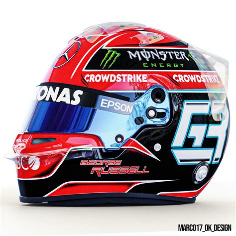 George Russell 2022 Mercedes Helmet Concept on Behance