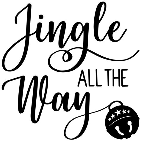 Jingle All The Way Vinyl Decal | Etsy