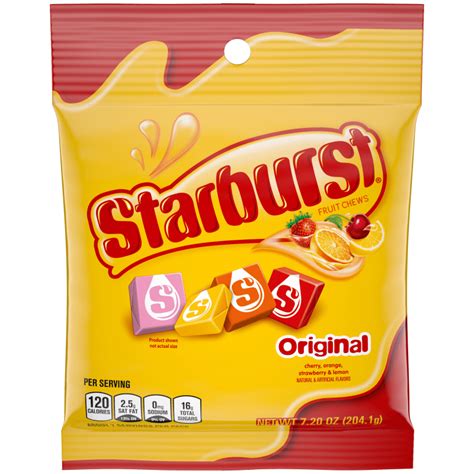 STARBURST Original Fruit Chews Candy, Bag, 7.2 ounce | Starburst