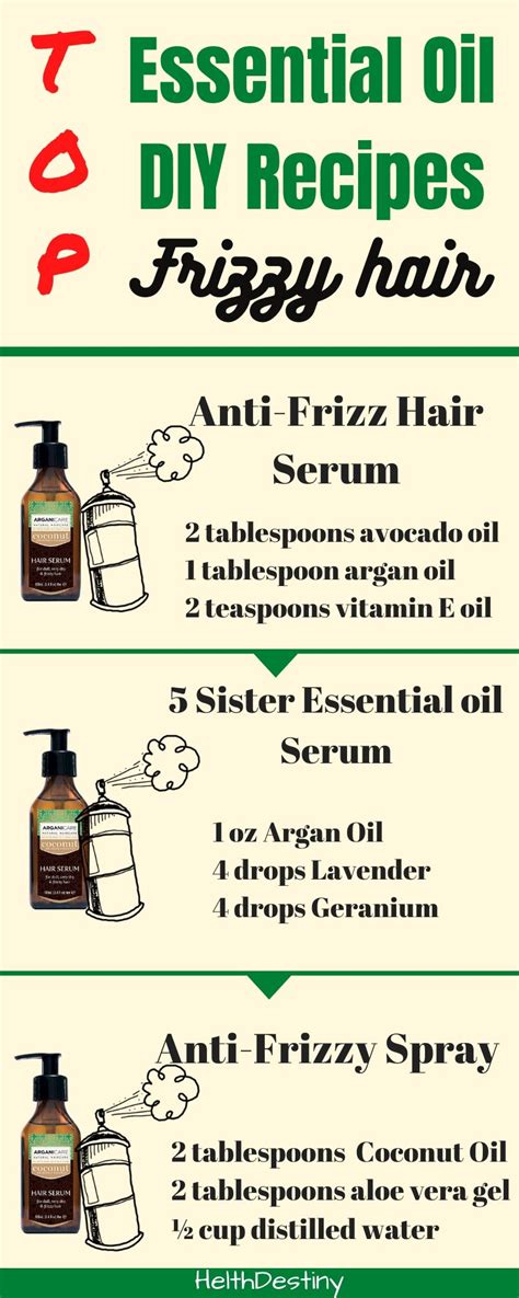 DIY Recipes of Essential Oil for Frizzy Hair | Helthdestiny