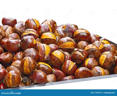 Popular Chinese Snack Stir Fried Chestnuts Stock Photography - Image: 21187912