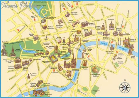 Glasgow Map Tourist Attractions - TravelsFinders.Com