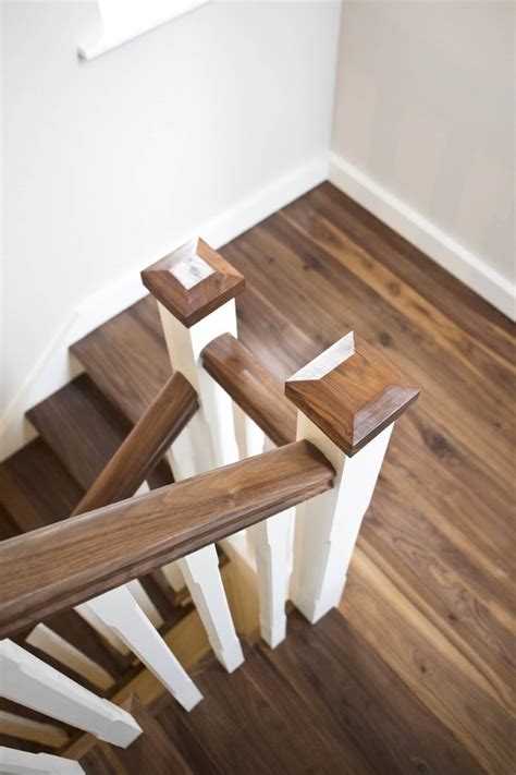 Cut-String Walnut and White Stairs – Stairs Ireland