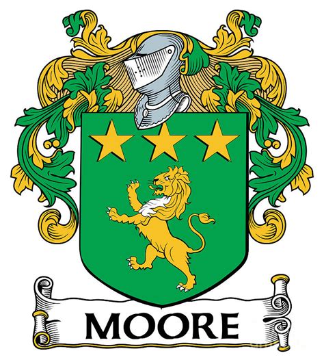 Moore Coat Of Arms Irish Digital Art by Heraldry