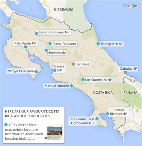 Map Costa Rica - Share Map