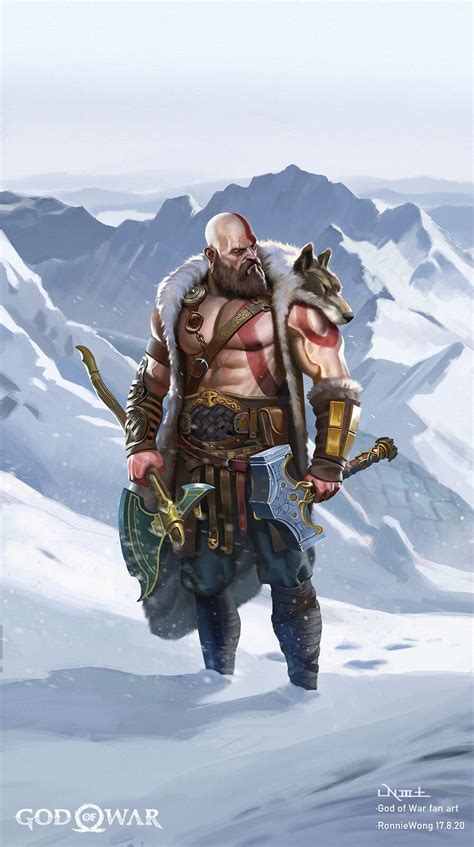 GOD OF WAR fan art ”On the way to find my son“, Ronnie Wang on ArtStation at https://www ...