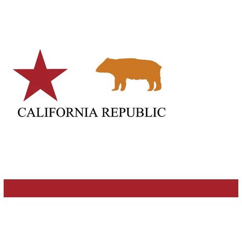 California Republic flag Royalty Free Stock SVG Vector