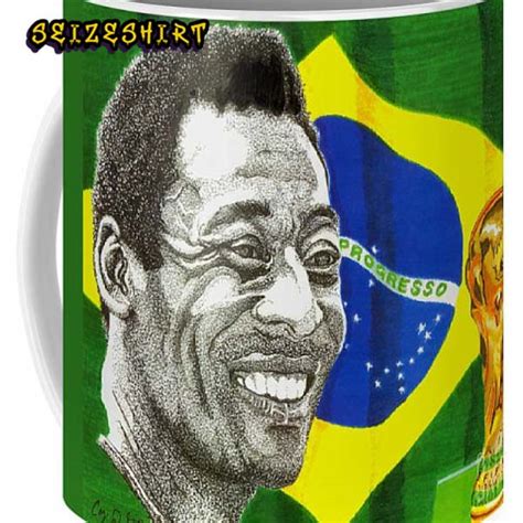 Brazil Football Legend Pele GOAT Ceramic Mug - Seizeshirt.com
