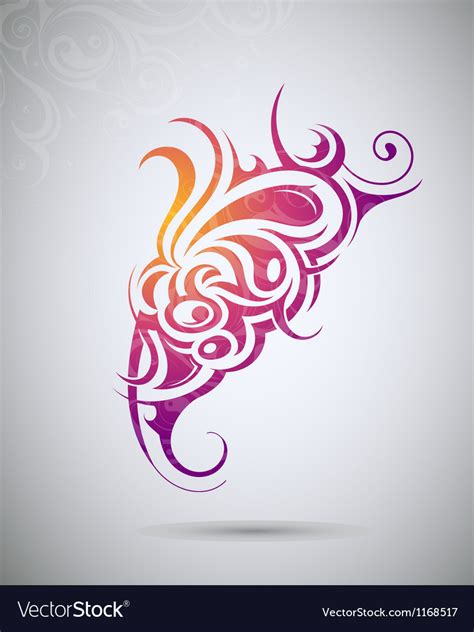 Abstract tribal tattoo design Royalty Free Vector Image