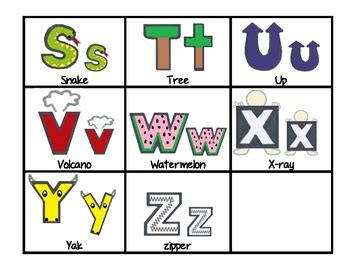 Alphabet Shape Picture Mnemonic by MrsTabi | Teachers Pay Teachers