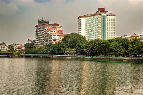 Hotel Buildings Located at West Lake in Hanoi, Vietnam. Editorial Photo ...