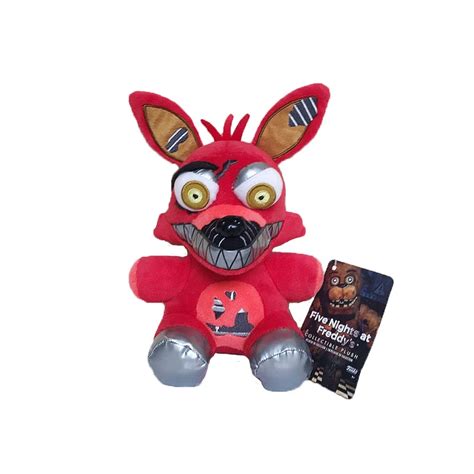 18cm Foxy Plush Toys FNAF Five Nights at Freddy's Nightmare Foxy Fox Plush Toy Soft Stuffed Toys ...