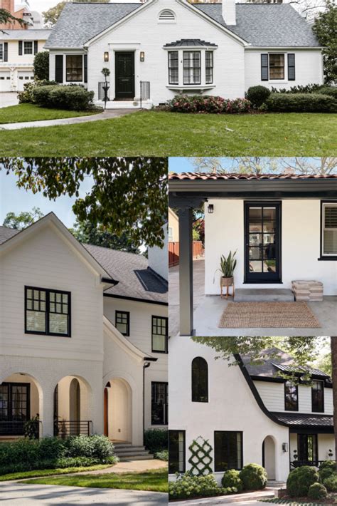 White House Black Trim - A Classic and Timeless Home Exterior Design